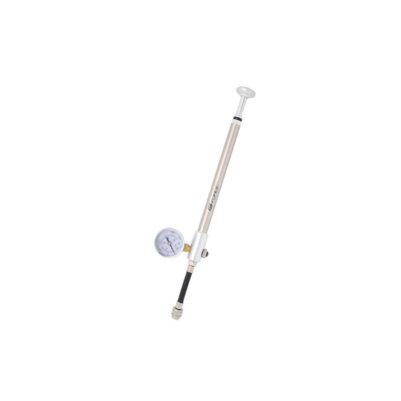 FORCE Veringspomp met Manometer SHOCK 300psi 75125 Zilver