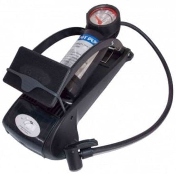 BETO VOETPOMP MET METER 160PSI 588080380 Zwart