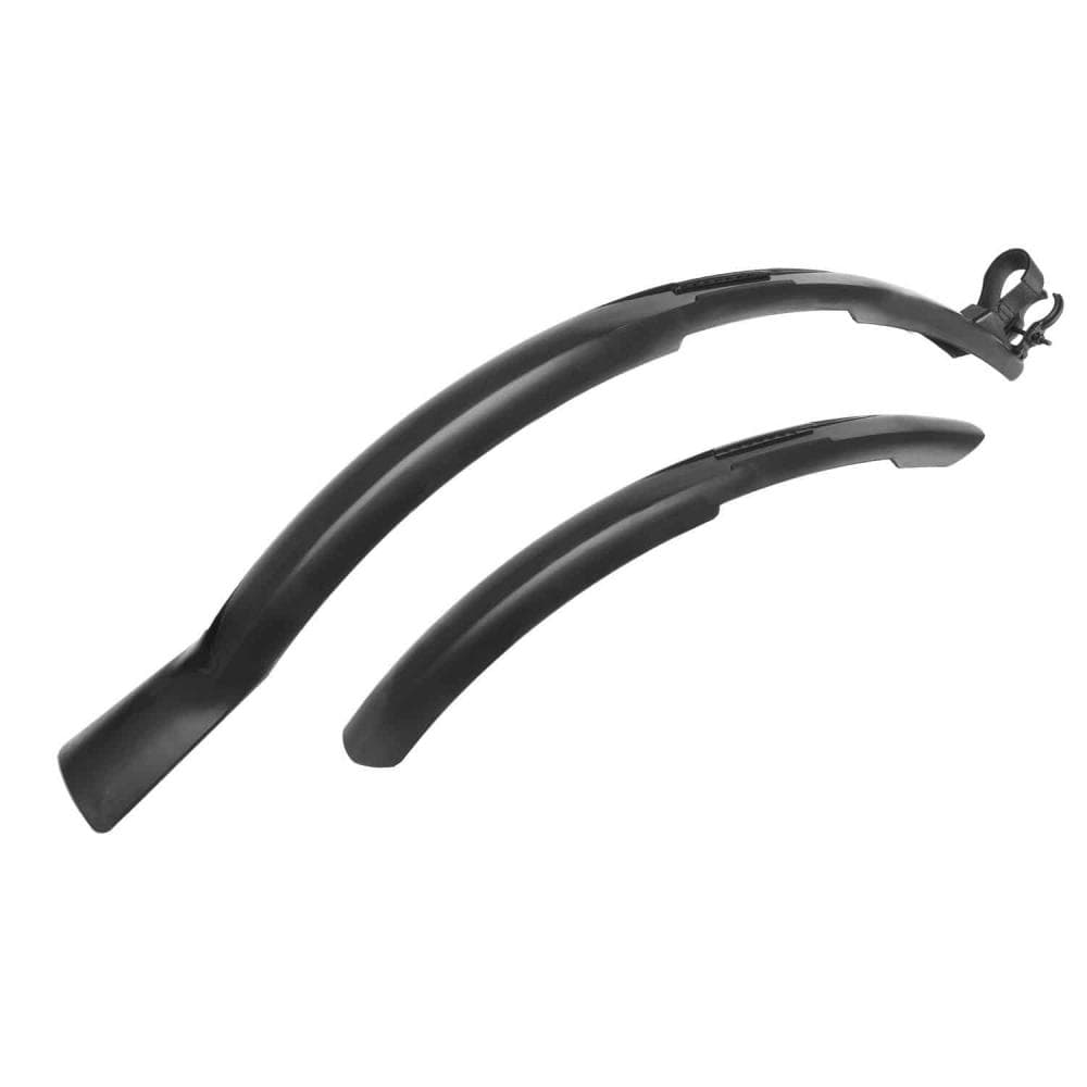 M-WAVE MUD MAX UNIVERSAL FENDERS 26''-29'' WITH DOUBLE CLIP SET 386086 Black