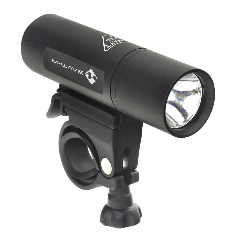 M-WAVE FRONT LIGHT APOLLON A 1.2 3 WATT BLACK 220887 Black