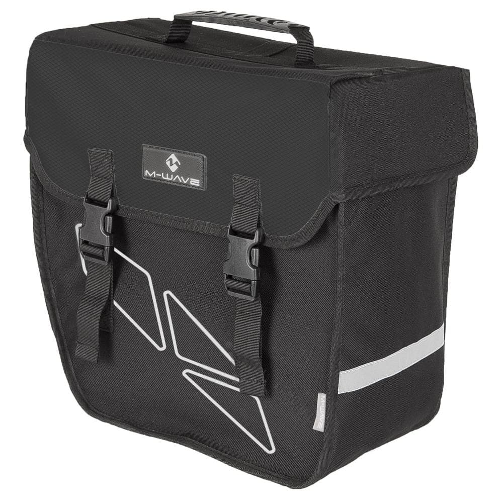 M-WAVE AMSTERDAM SINGLE RACK BAG LEFT 122320 Black