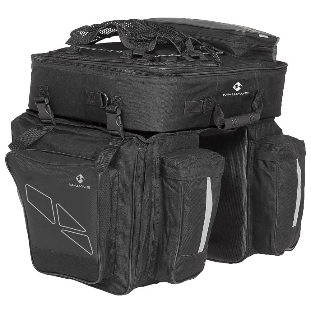 M-WAVE AMSTERDAM TRIPLE RACK BAG 122310 122331 Black