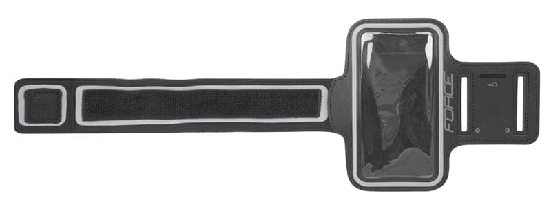 FORCE BORSA PORTA CELLULARE DA POLSO PER BICICLETTA 7x13.5cm Nero