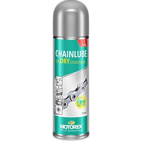 MOTOREX DRY LUBE KETTINGSMEERMIDDEL VOOR DE ZOMER 300ml