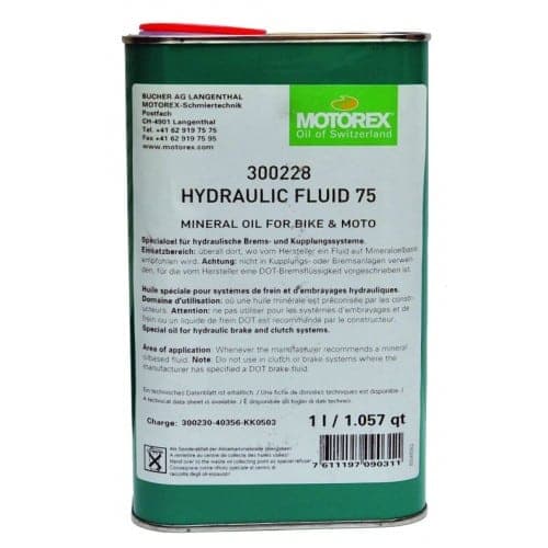 MOTOREX METALEN HYDRAULISCHE REMVLOEI 75 1L 300228