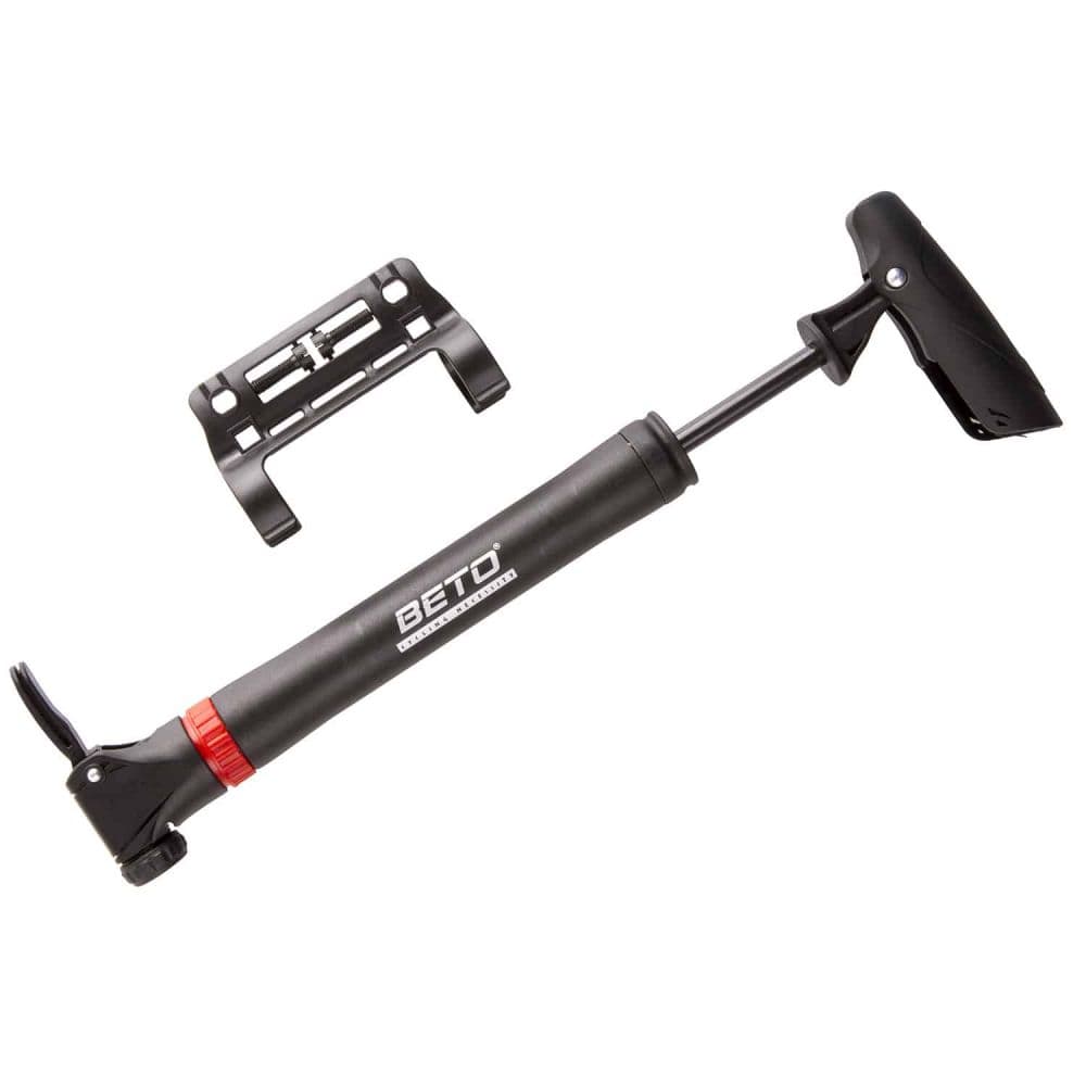 BETO MINI FIETSPOMP MET DRAAIENDE DUBBELE KLEP 80 psi / 5,5 bar 470364