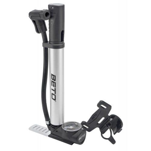 BETO MINI VLOERPOMP ZWART-ZILVER 120PSI 470235 Wit Zilver Titanium