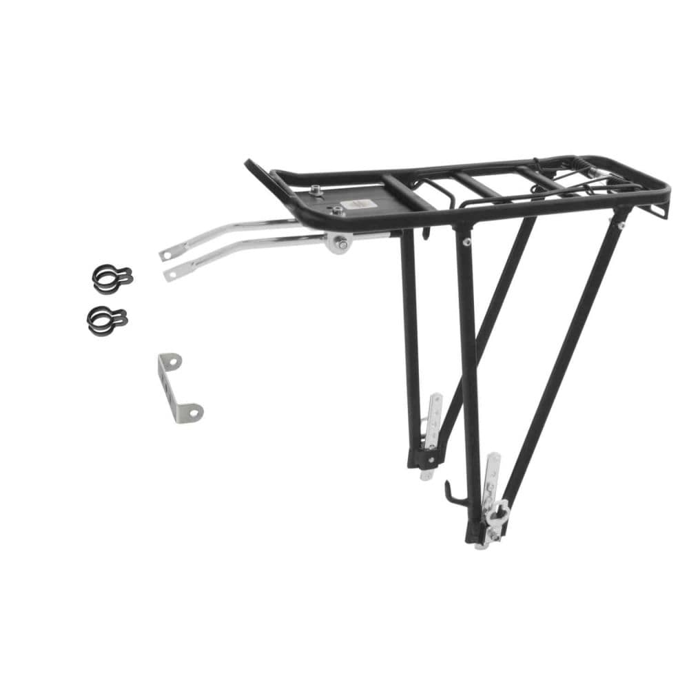 M-WAVE PORTAPACCHI POSTERIORE SCREW PER 24'' 26'' 28'' ALLUMINIO NERO 440158 Nero