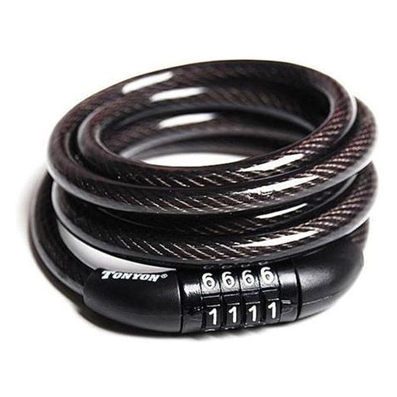 TONYON LUCCCHETTO PER BICICLETTA CON COMBINAZIONE 532 Nero