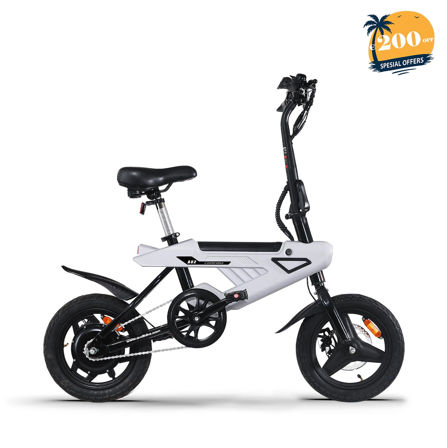 AVDLBIKE A02 Bicicletta Elettrica Pieghevole 14" | 250W 25km/h Ebike Commuter