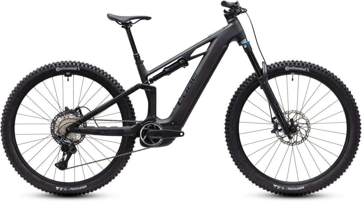 CUBE ELEKTRISCHE FULL SUSPENSION FIETS STEREO HYBRID ONE44 HPC SLX 800 29" BLACKLINE 2027 Zwart