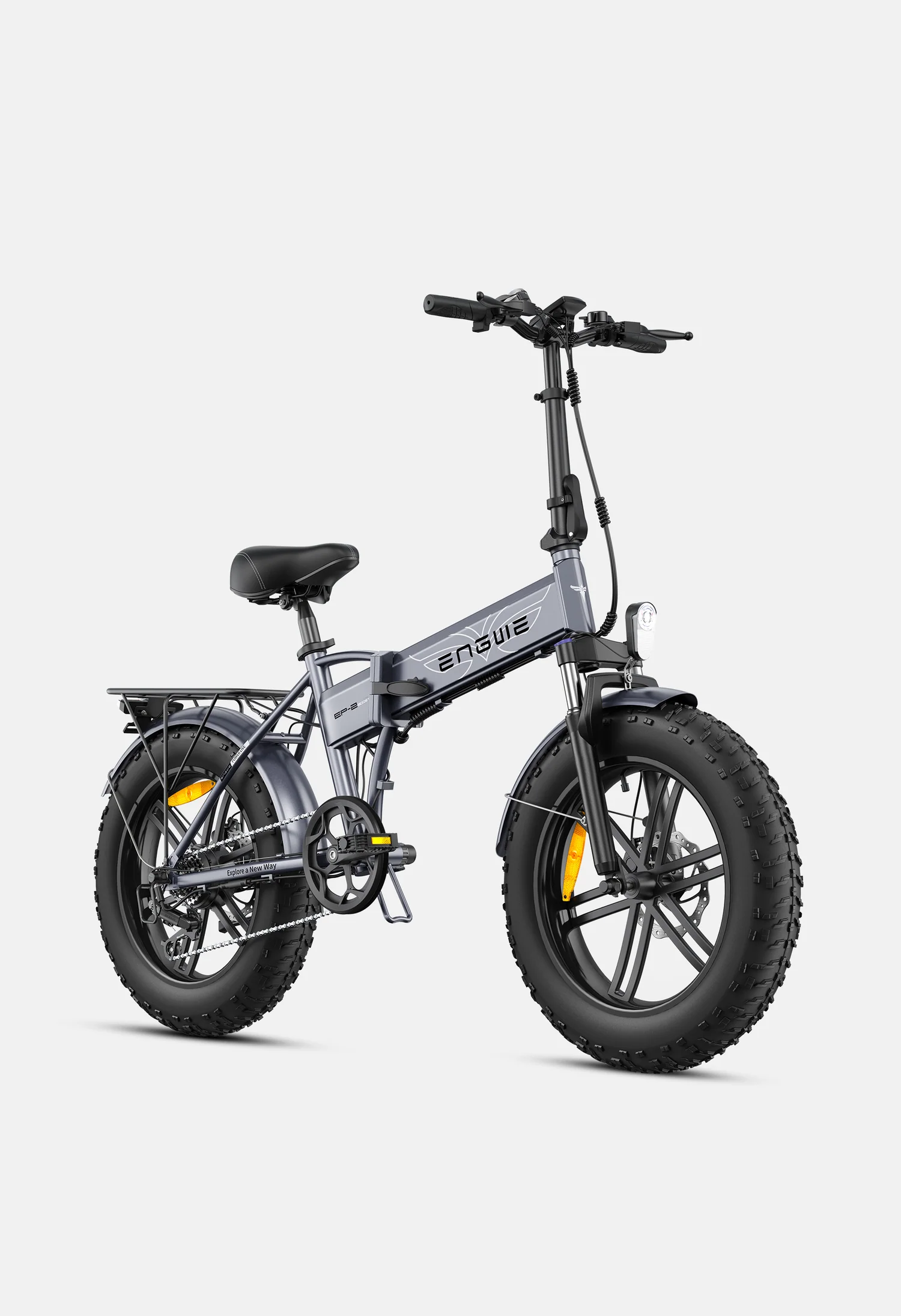 ENGWE ALUMINIUM INKLAPBARE ELEKTRISCHE FIETS EP2 PRO (48V - 624wh - Achterwielmotor - 55Nm) GRIJS MAT Grijs