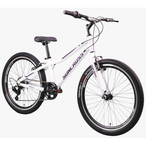 SUNCROSS MTB MILI 26'' MET 7 VERSNELLINGEN WIT PAARS Wit Paars