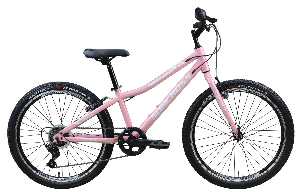 SUNCROSS MTB MILI 26'' MET 7 VERSNELLINGEN ROZE WIT Roze Wit