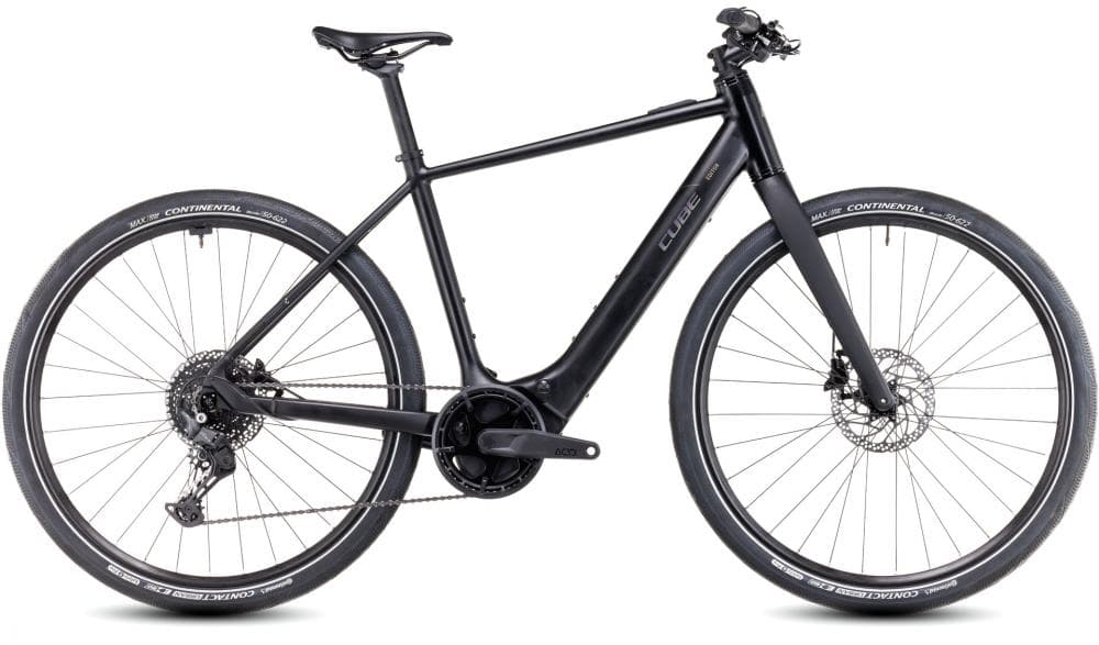 CUBE ELEKTRISCHE FIETS TREKKING EDITOR HYBRID PRO 400X 28" ZWART EN SPECTRAL 2025 Zwart