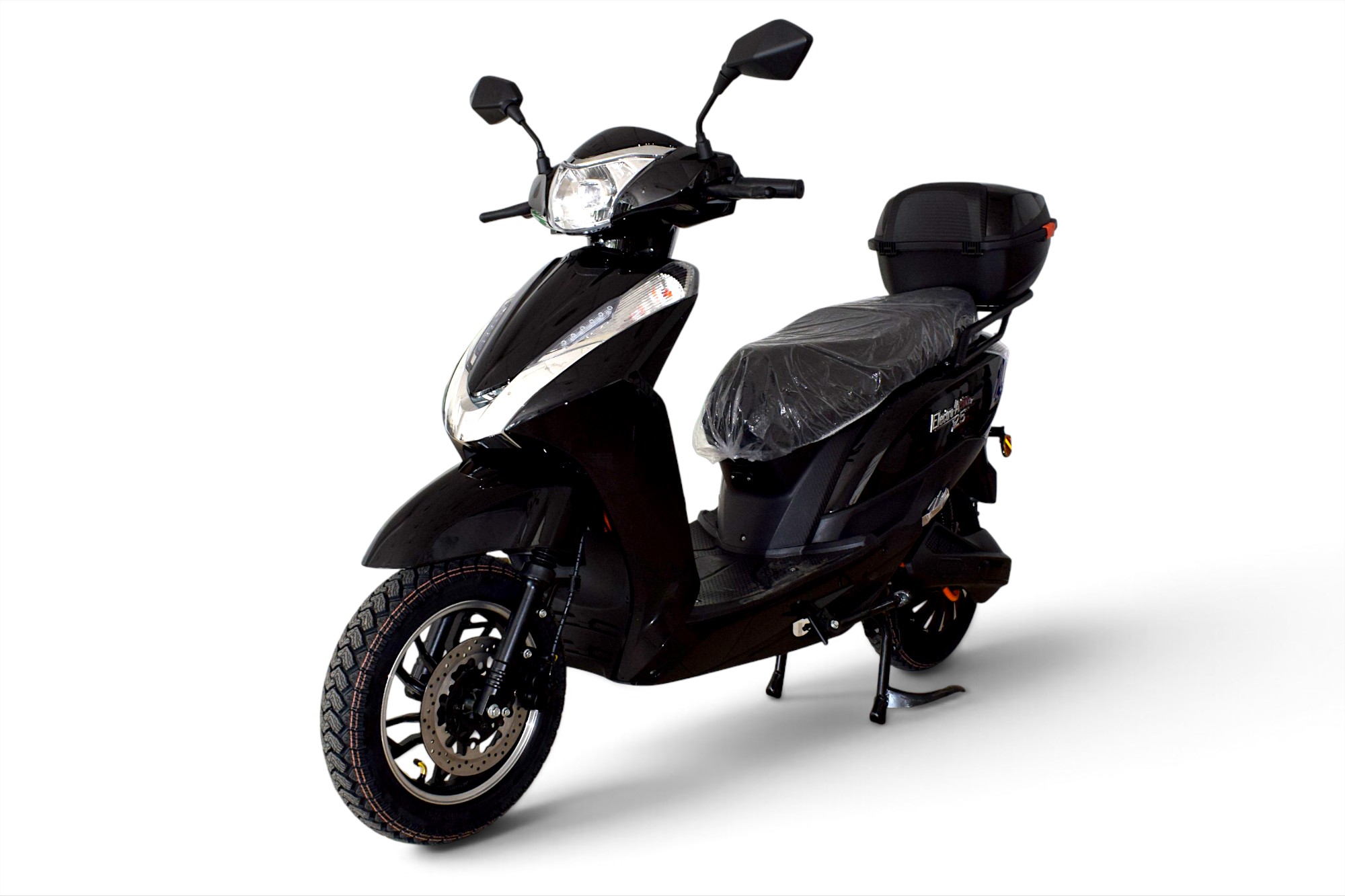 ELEKTRISCHE SCOOTER TWEEWIELER ZONDER RIJBEWIJS ZWART ELECTRO-ACTION 25 PRO (MET LITHIUMBATTERIJ)