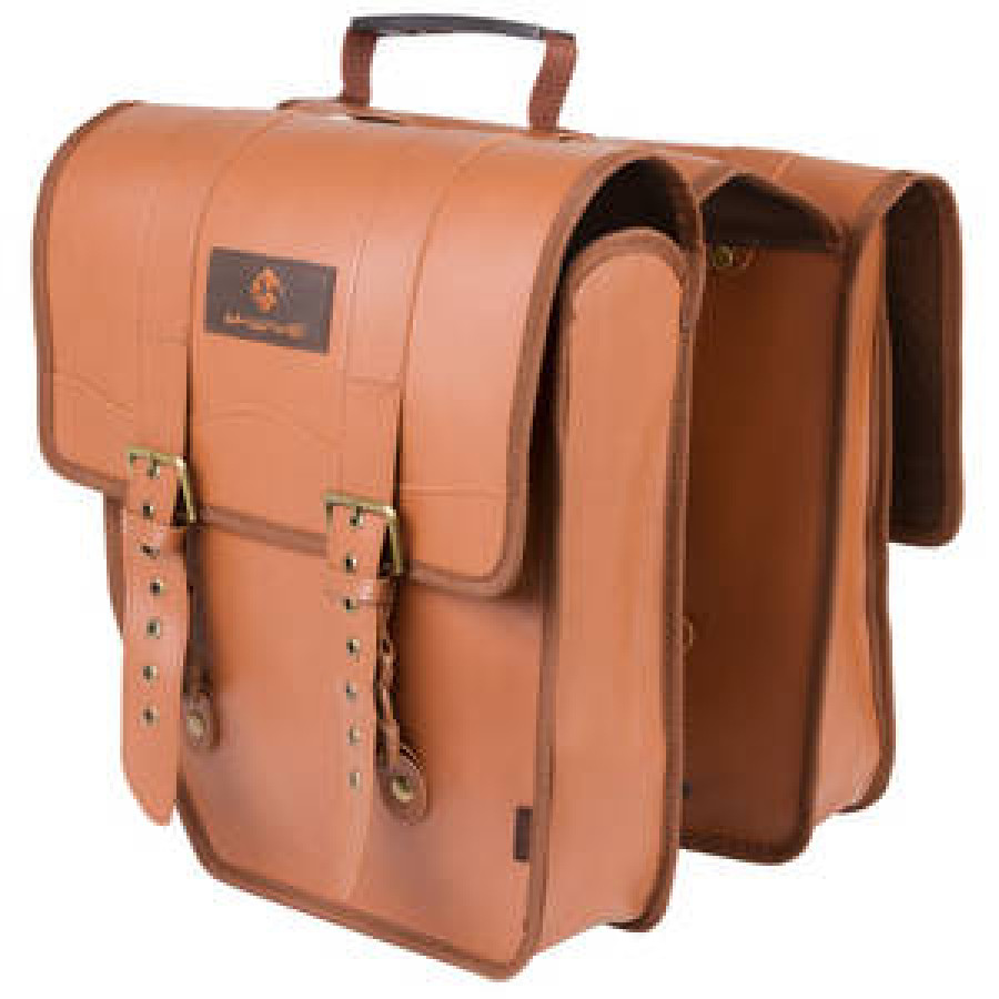 M-WAVE REAR PANNIER BAG AMSTERDAM LEATHER