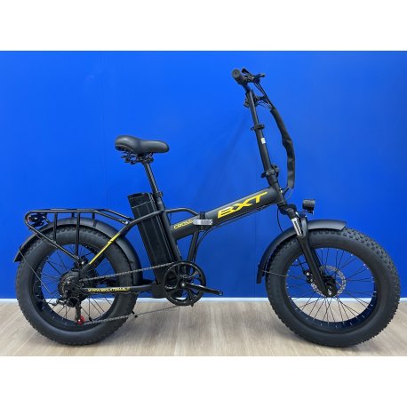 BXT Cross – Folding Electric Fat Bike, Black/Yellow