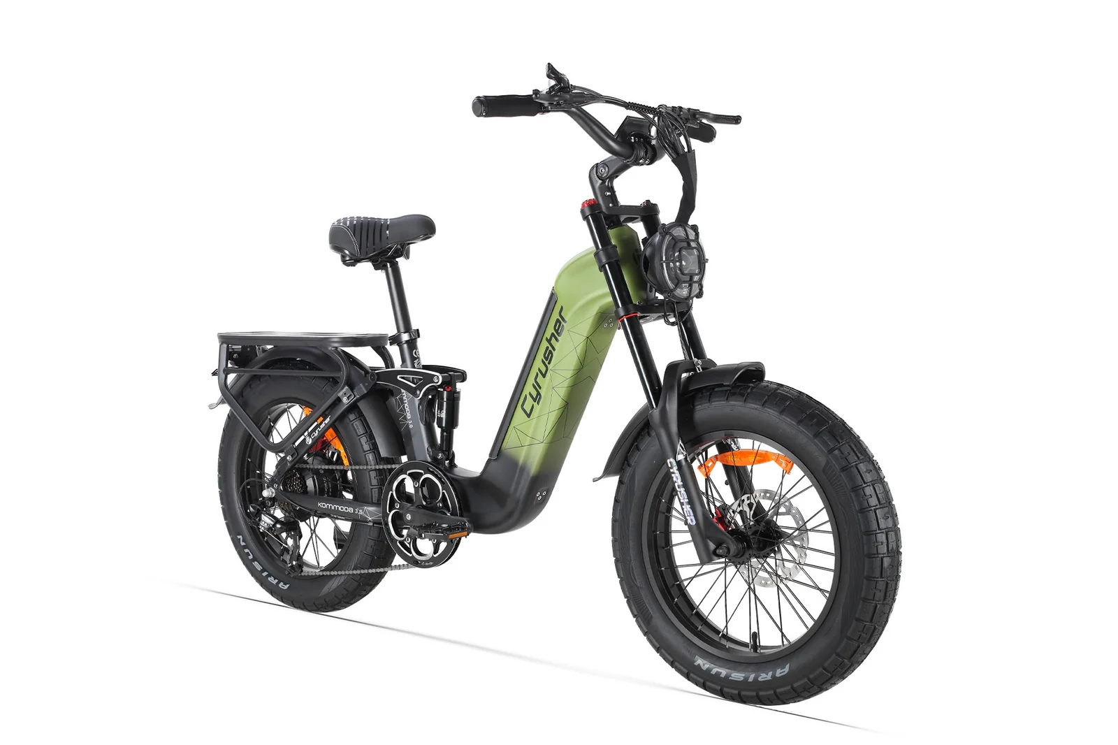 BICICLETTA ELETTRICA CYRUSHER KOMMODA 3.0 VERDE FAT TIRE