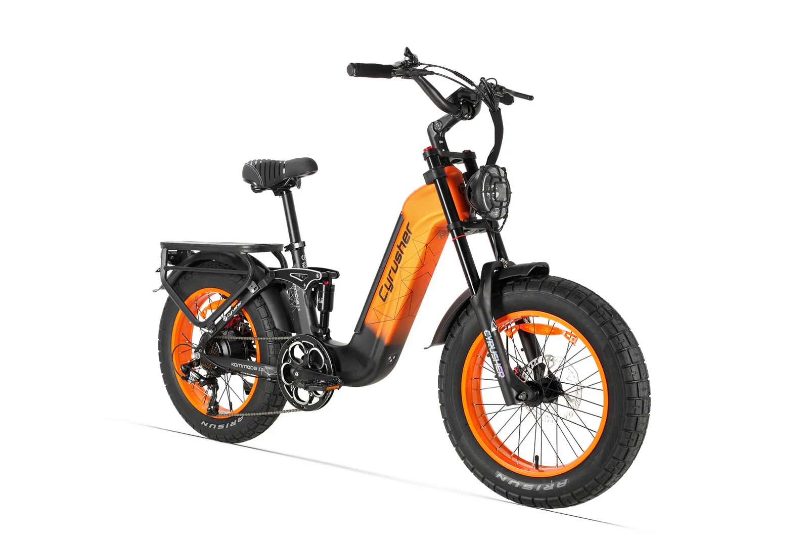CYRUSHER KOMMODA 3.0 BICICLETTA ELETTRICA CON GOMME GRASSE ARANCIONE