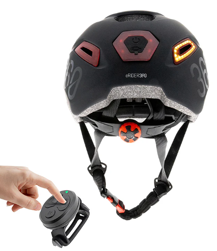 Casco CP02 con Indicatore Nero Intermittente (Taglia Unica)