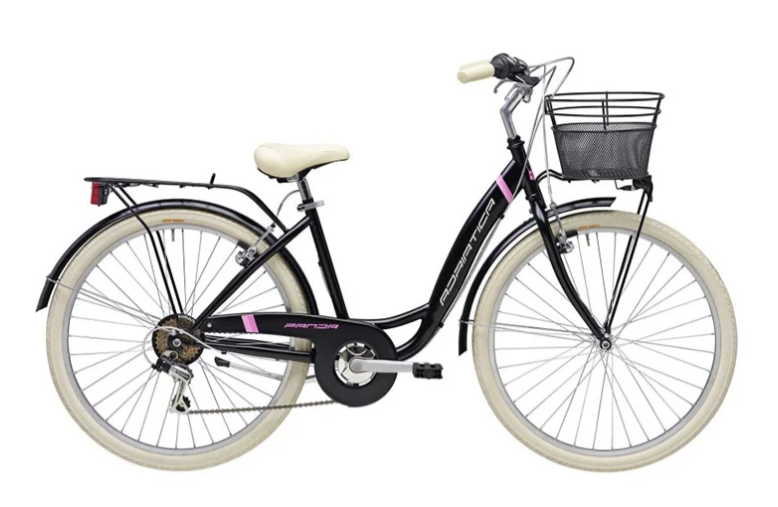 rent a black city bike Adriatica Panda city bike 26″
