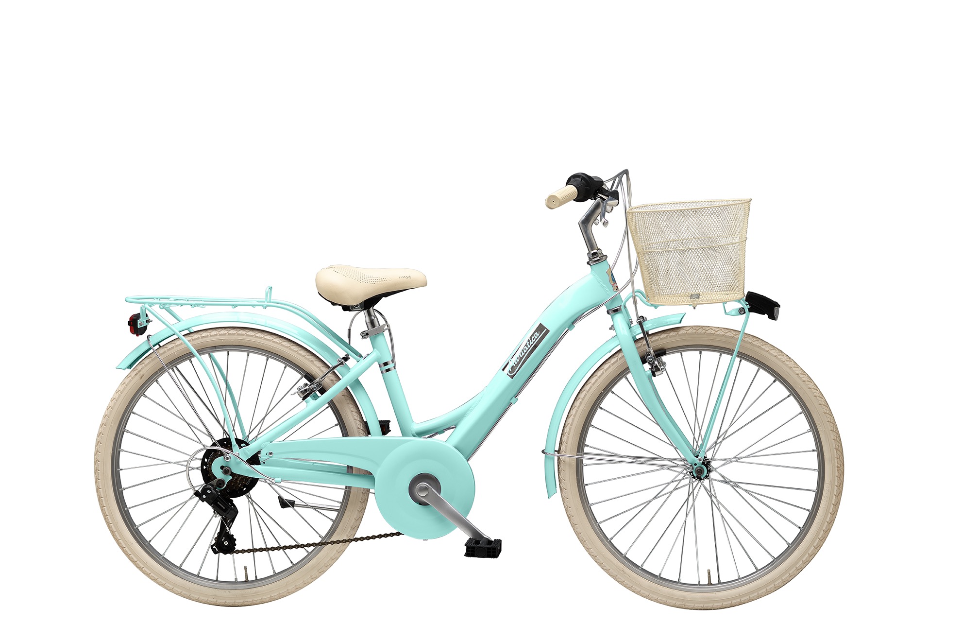 rent a red city bike Adriatica Panda city bike 24″