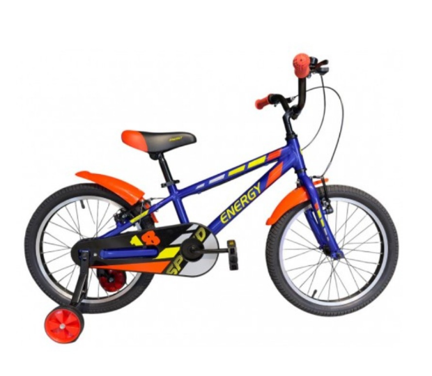 Children's Bicycle 16''Energy Alloy SPEED V-Brake - DeepSea Blue "n" Yellow