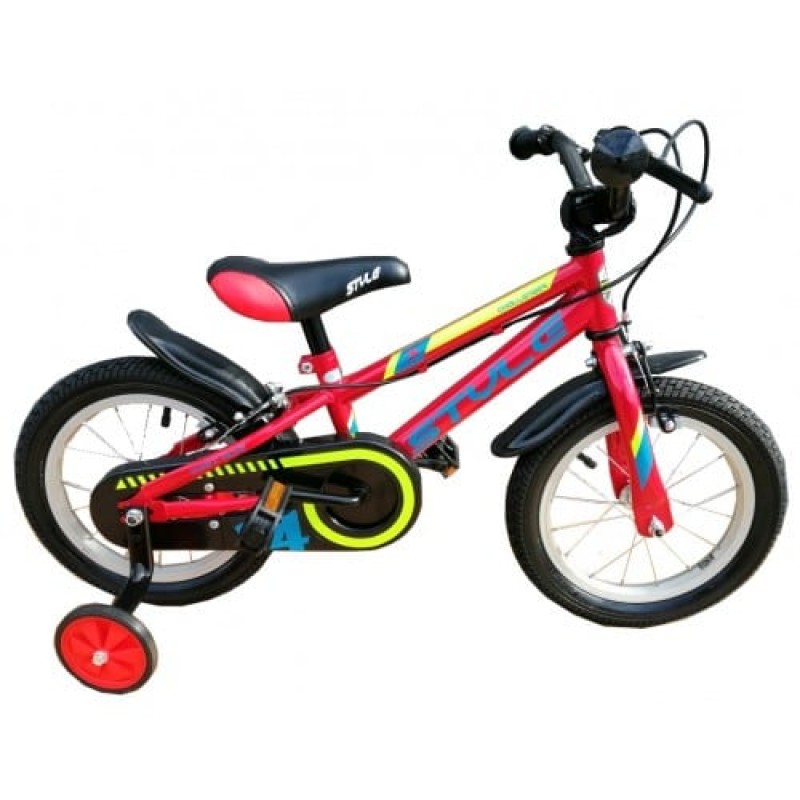 Kids Bike 14'' Style Challenger II with training wheels
