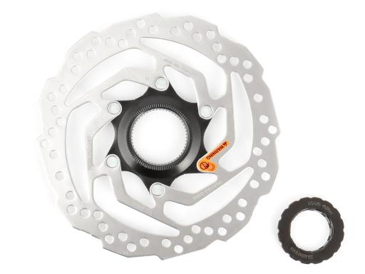 Shimano SM-RT10 brake rotor 160mm Center Lock - internal + external serration lock ring