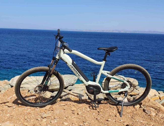 Bike Rental Electric MTB HaiBike in Kea Greece Medium