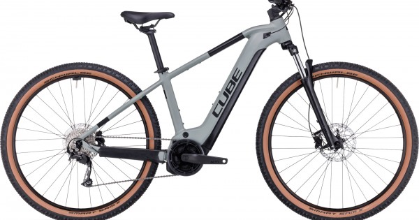 Rent Cube Reaction 2023 Black Electric Mountain Bike with 9 Speeds and Disc Brakes