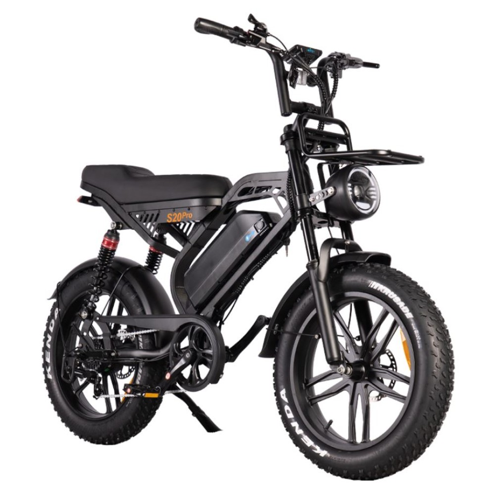 S20 PRO Fat Bike Elettrico Nero 20"