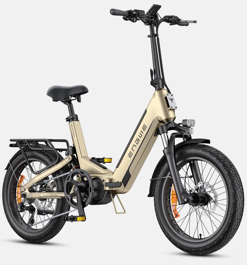 ENGWE L20 3.0 Pro E-Bike 20" (48V - 720wh - Motore Mid Drive - 100Nm) - Oro Opaco