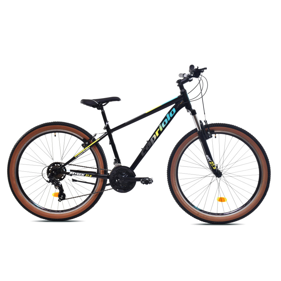 CAPRIOLO OXYGEN 27.5” MTB FIETS 21sp ZWART/TURQUOISE Nr 38cm 926433-15 2026