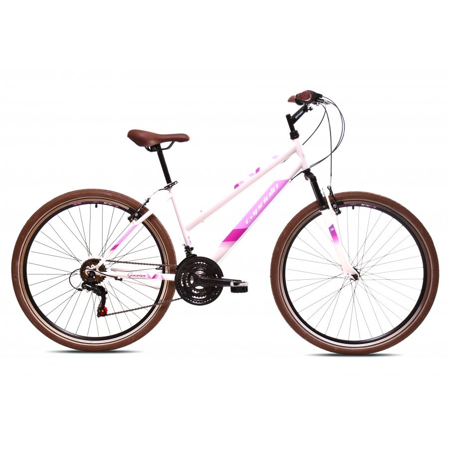 CAPRIOLO SUNRISE LADY BICI TREKKING 28” 18sp BIANCO/ROSA N° 43cm 925592-17 2026