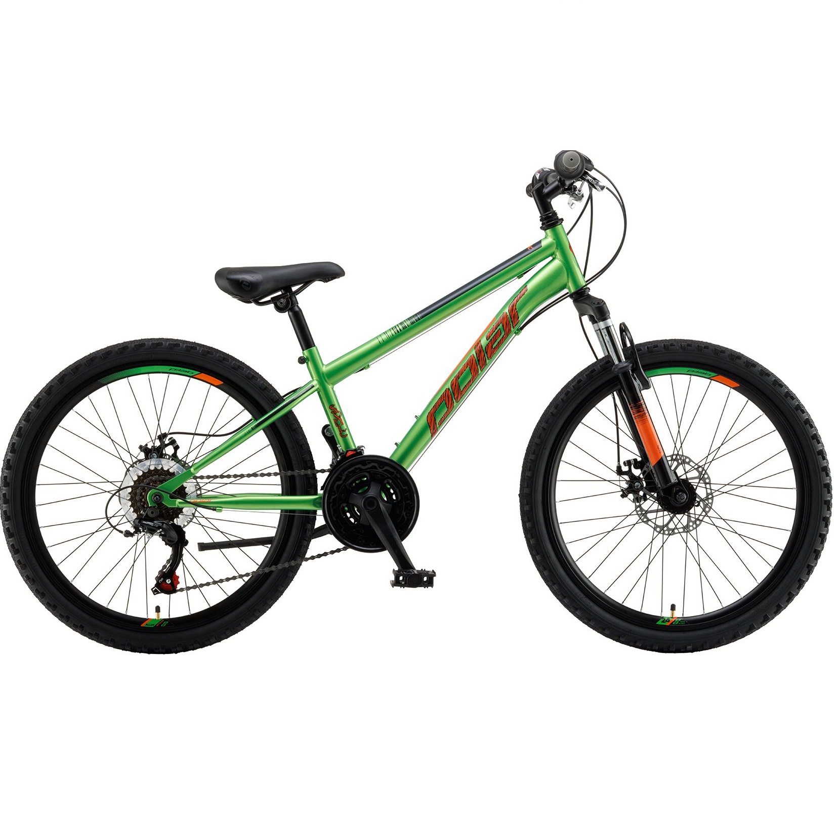 POLAR SONIC CHILDREN'S BIKE 24” WITH DISC BRAKES 18sp APPLE-GREEN P242S04251 2025