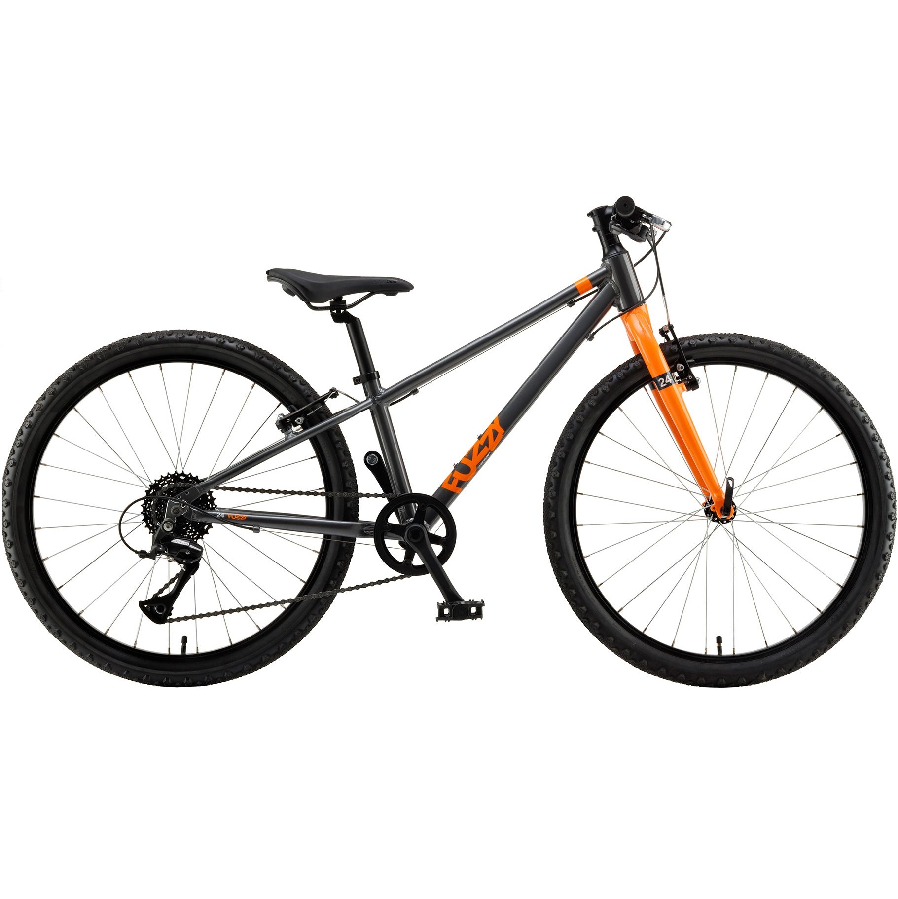 POLAR FUZZY CHILDREN'S ALUMINUM BIKE 24” 8SP GREY-ORANGE 10.2kg P242A10251 2025