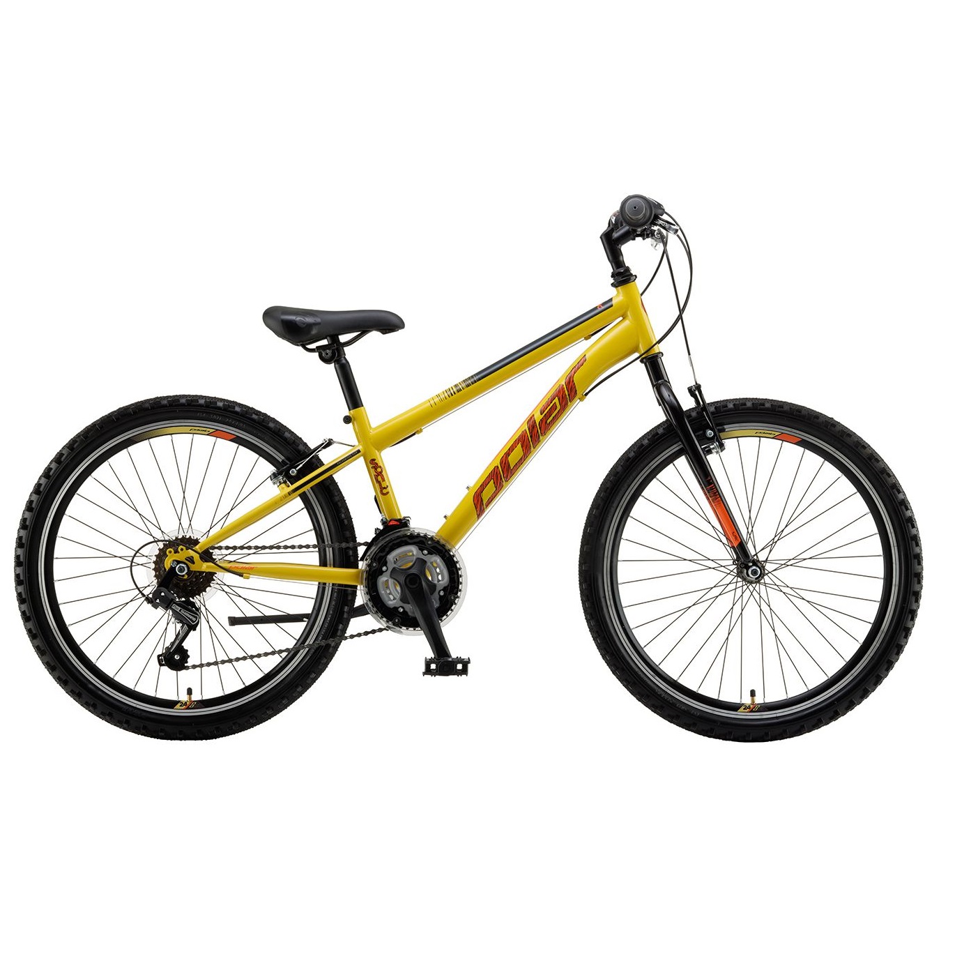 POLAR SONIC CHILDREN'S BIKE 24” 18sp SUNFLOWER BLACK 2025