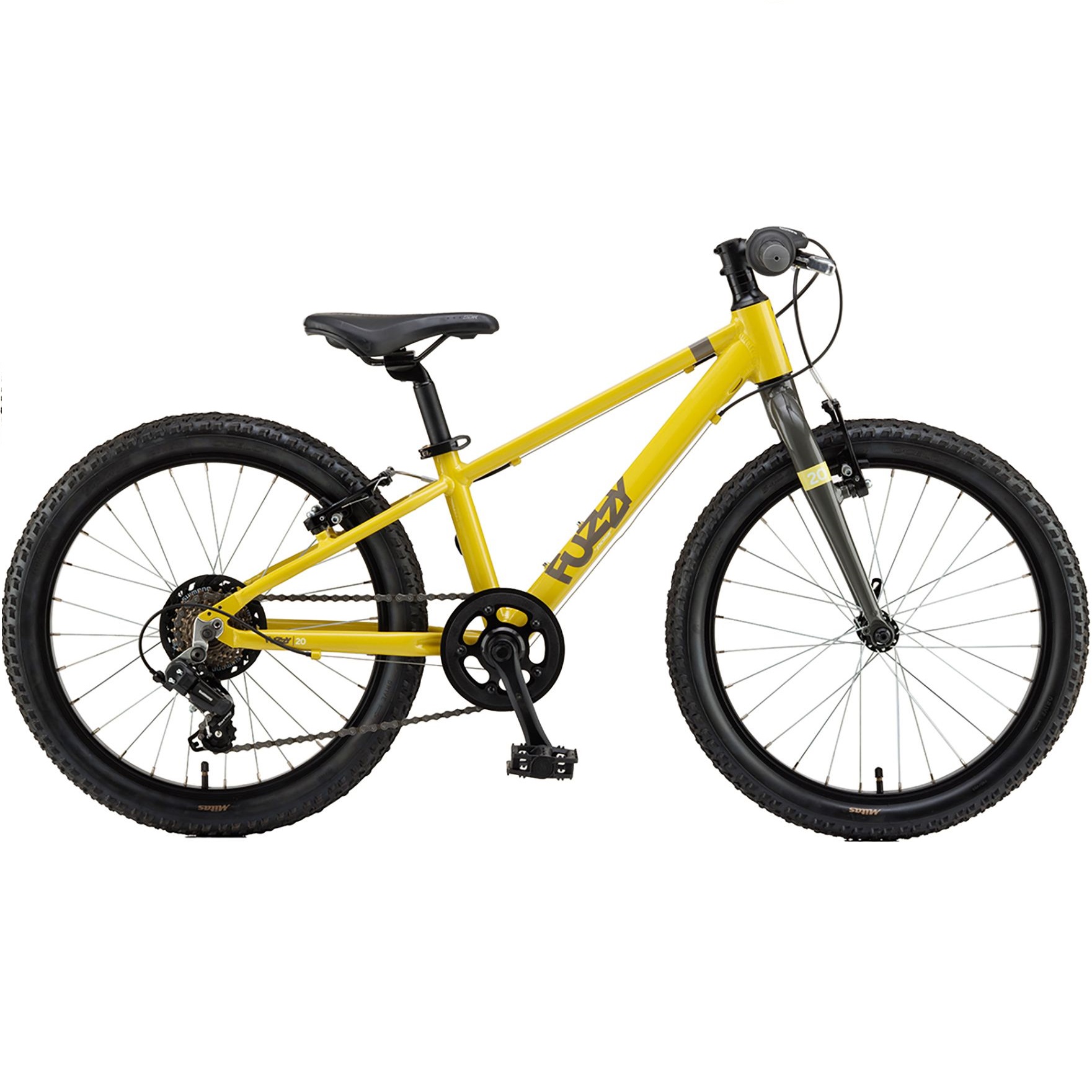 POLAR FUZZY CHILDREN'S BICYCLE 20” ALUMINUM 7SP YELLOW-GREY 8.5kg P202A09251 2025