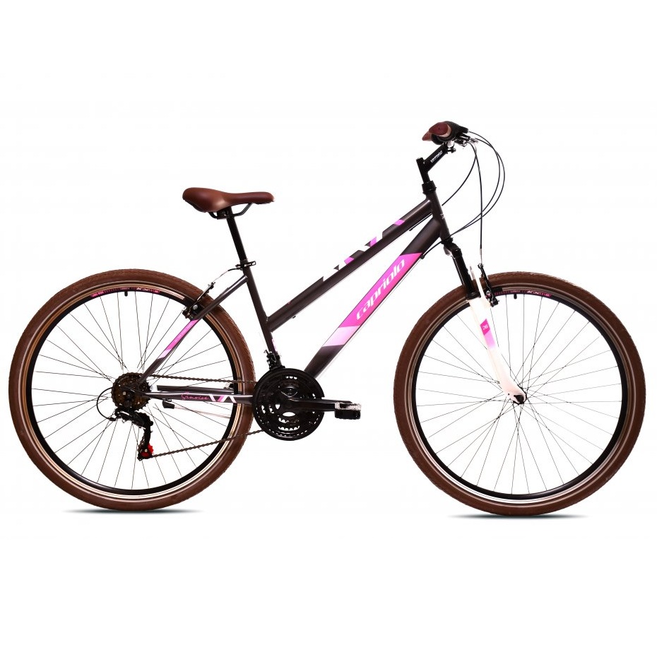 CAPRIOLO SUNRISE LADY BICI TREKKING 28'' 18sp GRAPHITE/PINK No 43cm 925591-17 2026