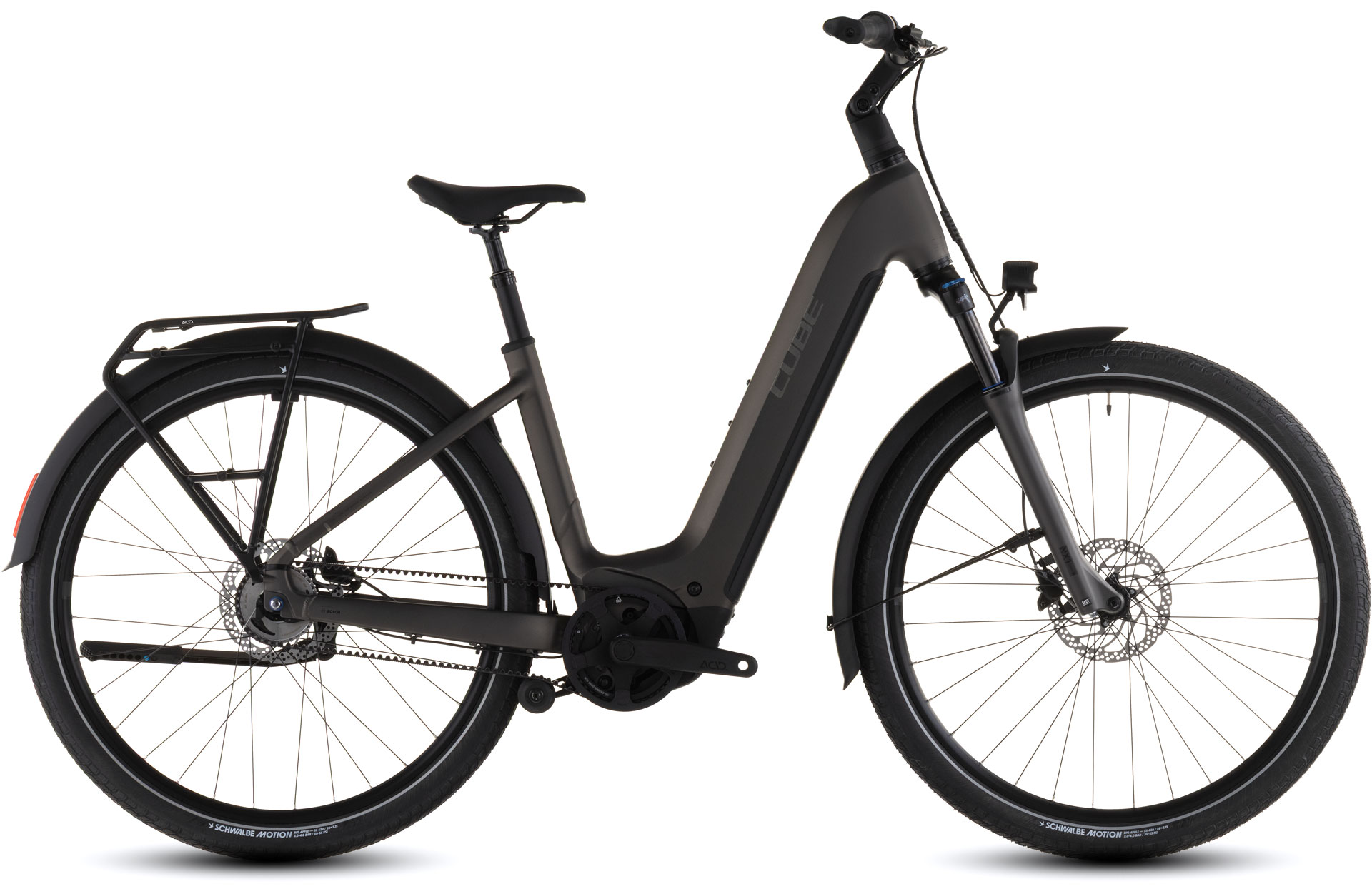 CUBE ELECTRIC BIKE TOURING HYBRID COMFORT SLX 800 EASY ENTRY 28" CHARCOAL΄N΄CHROME 2026 Gray