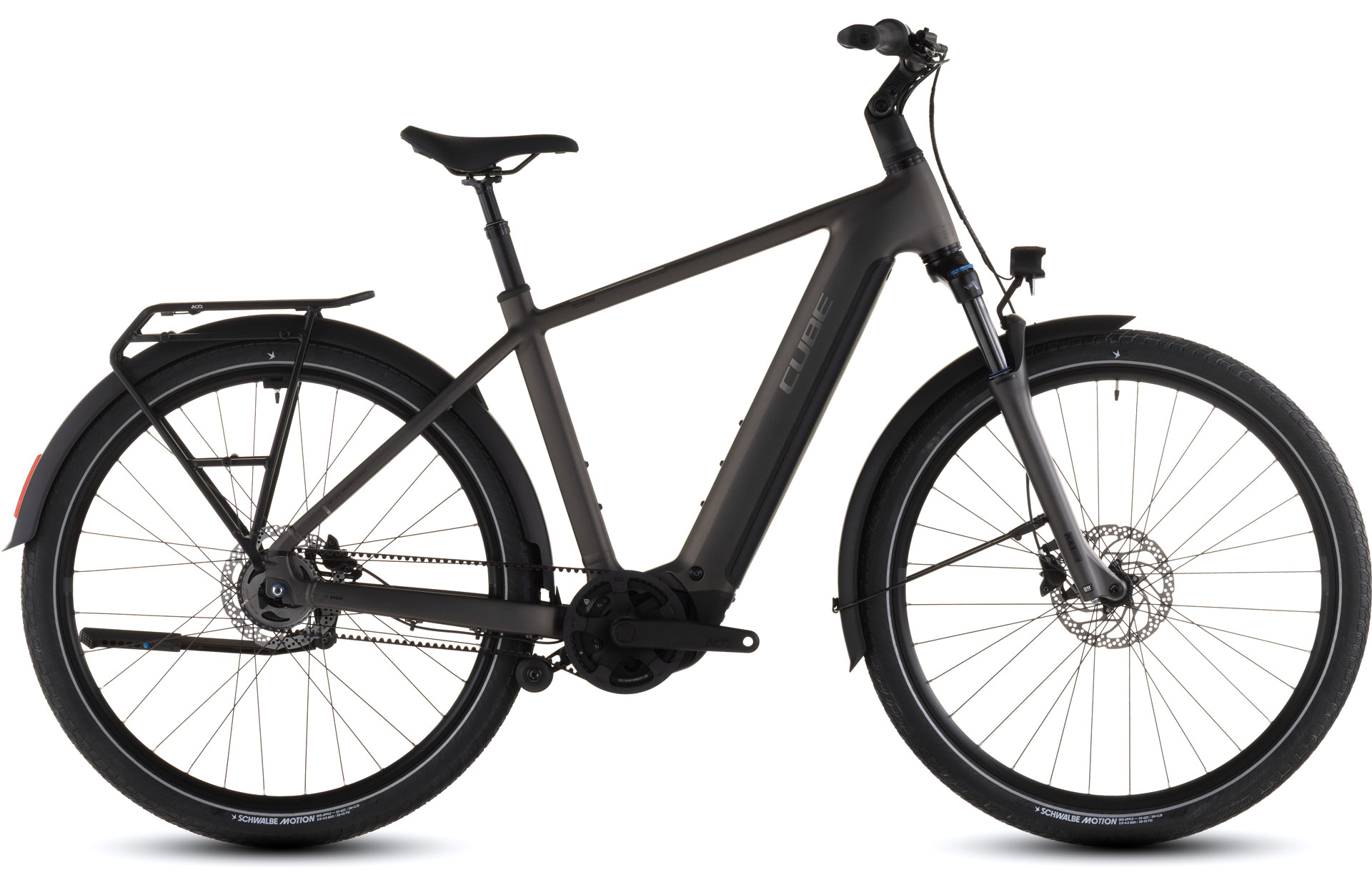 CUBE ELECTRIC BIKE TOURING HYBRID COMFORT SLX 800 28" CHARCOAL΄N΄CHROME 2026 Gray