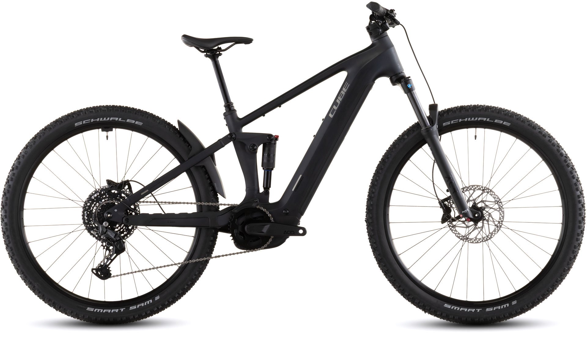 CUBE ELECTRIC BIKE FULL SUSPENSION STEREO HYBRID ONE22 PRO 800 29" NIGHT'N'CHROME 2026 Black