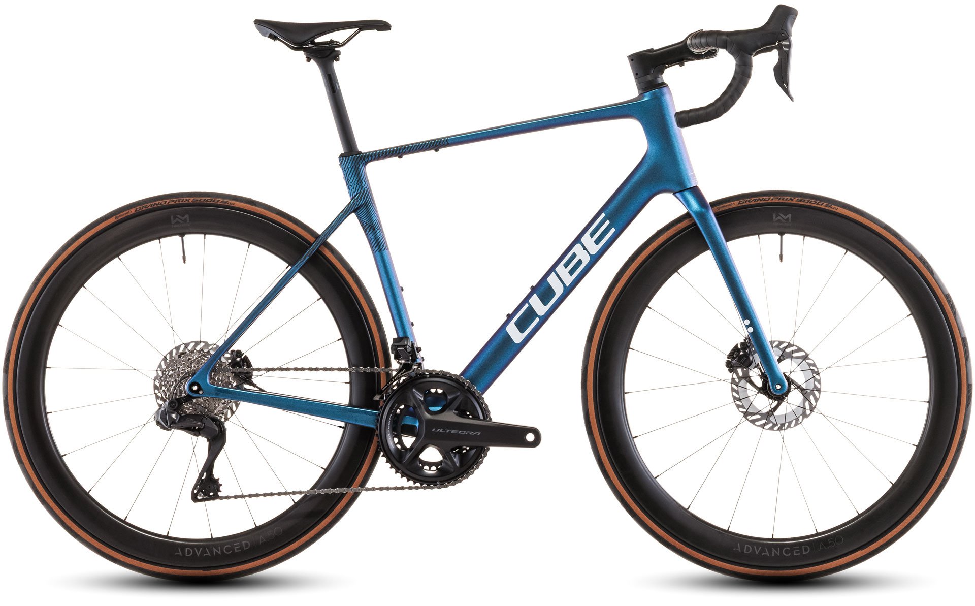 CUBE ROAD BIKE ATTAIN C:62 SLT 28" SHIFTMINT'N'WHITE 2026 Blue