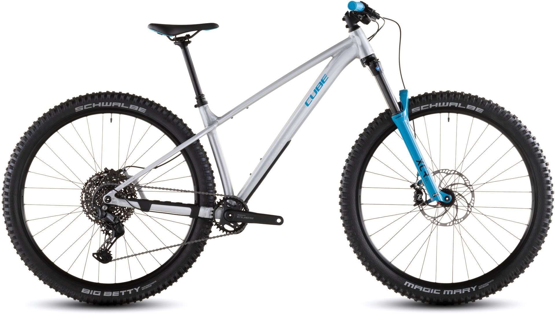 CUBE MOUNTAIN BIKE MTB TM ONE 27.5" RAWMETAL'N'BLUE 2026 Silver Blue