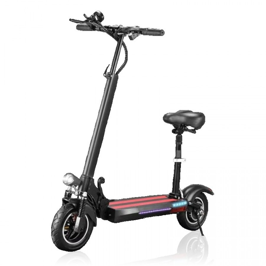 ERT-010 ELEKTRISCHE SCOOTER ZWART/ROOD INKLAPBARE ELEKTRISCHE SCOOTER 350W ELECTRO ACTION