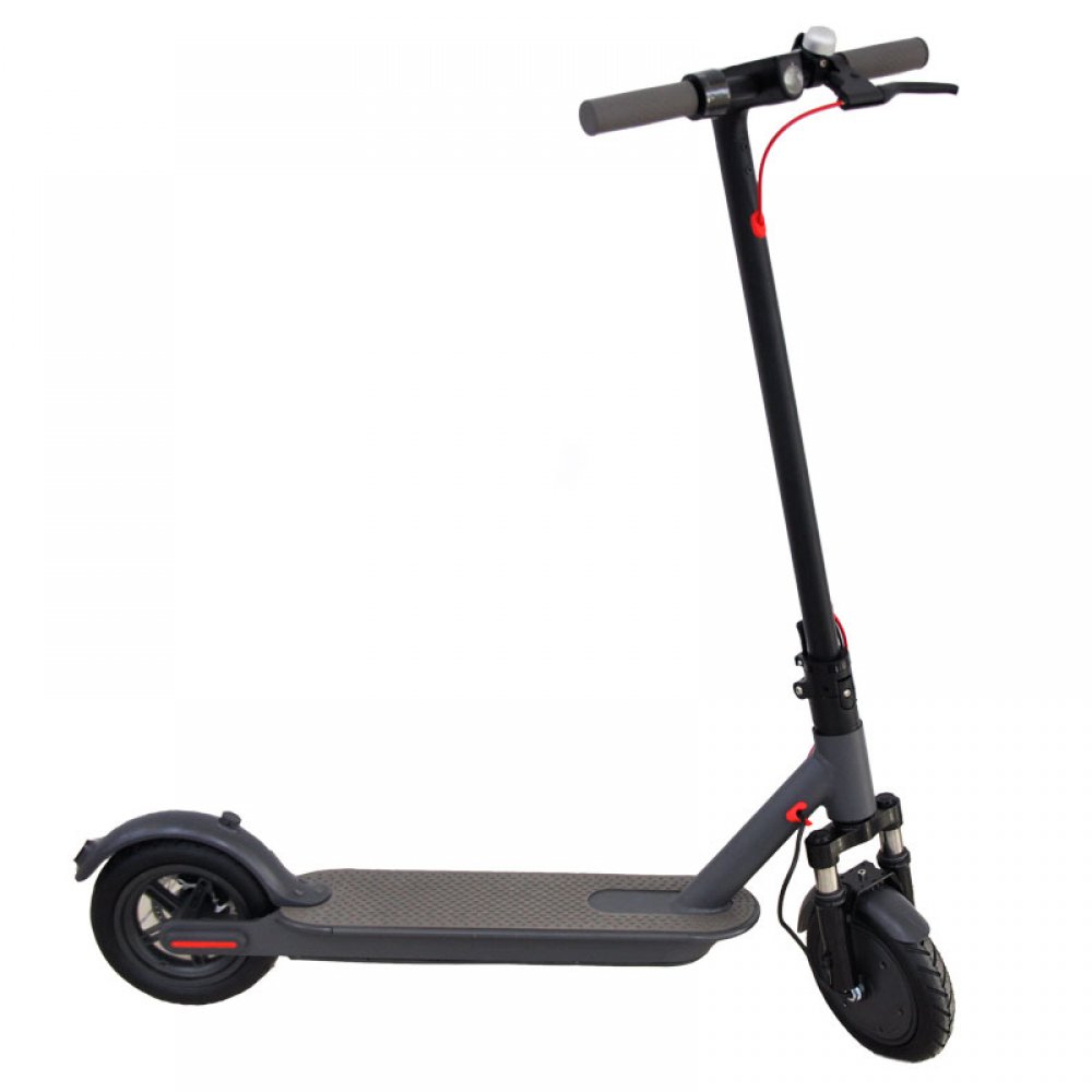 ELECTRO ACTION SCOOTER 350W ZWART MET DUBBELE VERING