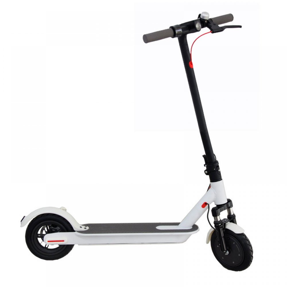 ELECTRO ACTION SCOOTER 350W WIT MET DUBBELE VERING