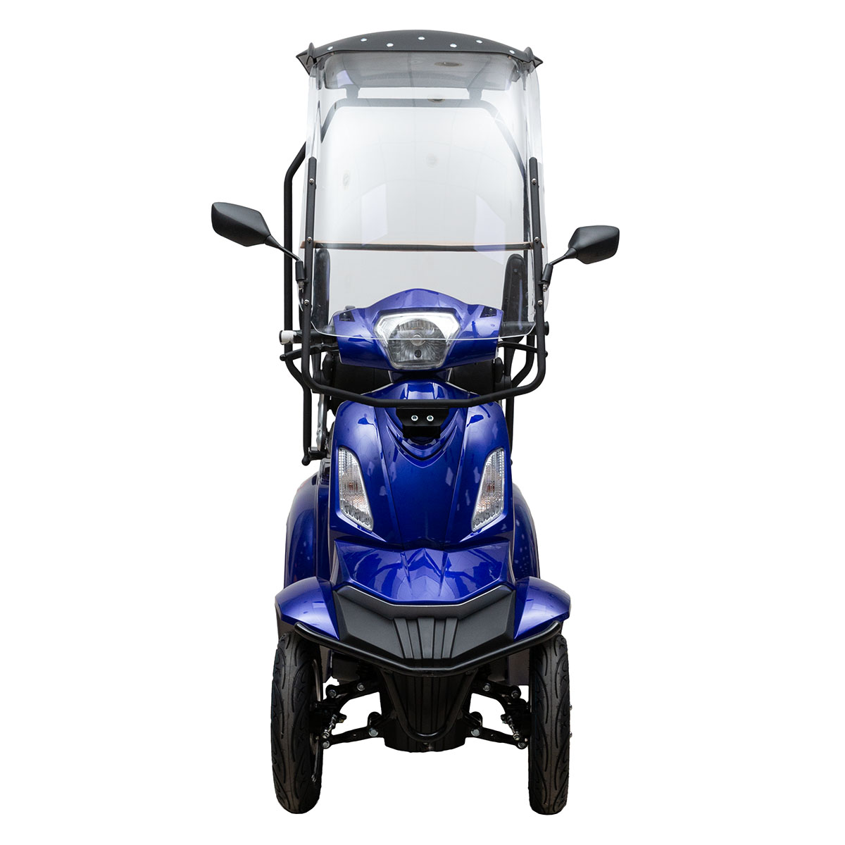 GESUBSIDIEERDE ELEKTRISCHE VIERWIELIGE SCOOTER T408 QUATER BLAUW MET DAK